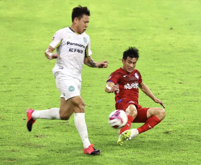 2020年9月24日中甲联赛梅州五华vs浙江绿城。(市体育局供图) 2020年9月24日中甲联赛梅州五华vs浙江绿城。(市体育局供图)