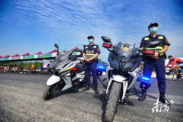 佛冈强化赛事安保措施。梁素雅 摄 佛冈强化赛事安保措施。梁素雅 摄