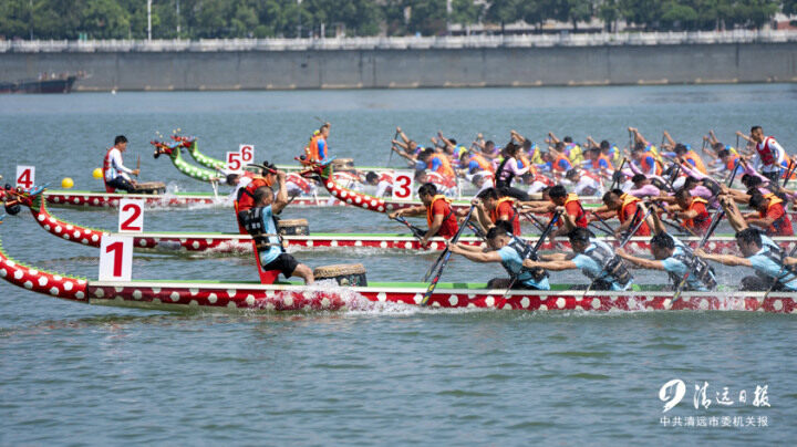 2022年9月3日,广东省第十六届运动会群众体育组龙舟比赛在清远市水上运动基地举行。