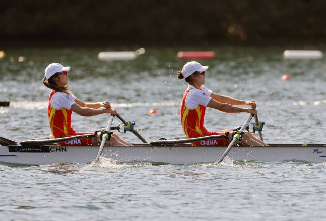 广东选手邹佳琪/邱秀萍(右)。资料图片 广东选手邹佳琪/邱秀萍(右)。资料图片