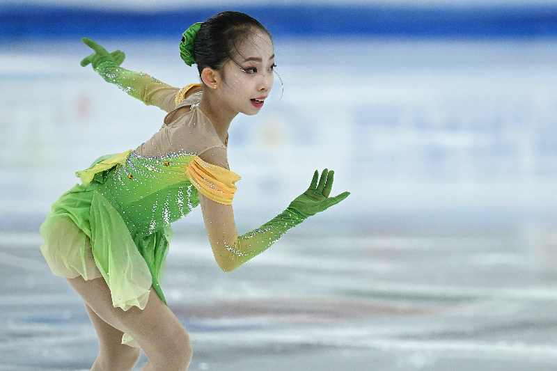 刘玉萱在花样滑冰公开组团体赛女单短节目比赛中.JPG